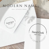 Beruflicher moderner Name Eigentümer kleiner Unter Gummistempel