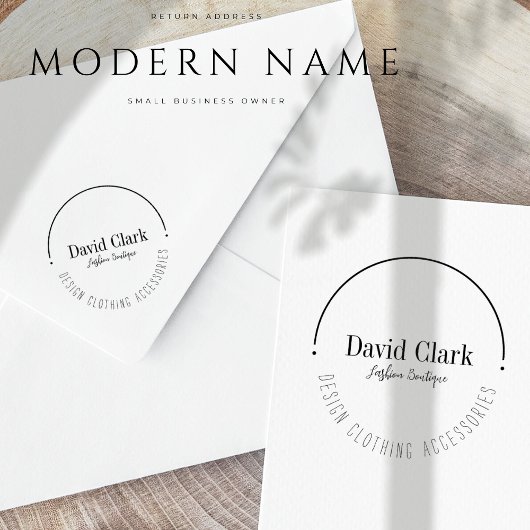 Beruflicher moderner Name Eigentümer kleiner Unter Gummistempel