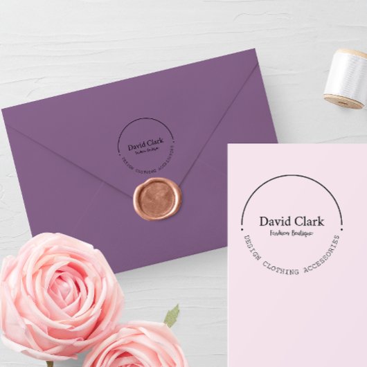 Beruflicher moderner Name Eigentümer kleiner Unter Gummistempel