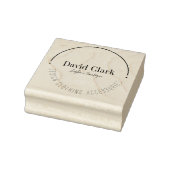 Beruflicher moderner Name Eigentümer kleiner Unter Gummistempel (Stempel)