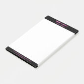 Beruflicher, moderner Neonrosa Letterhead Post-it Klebezettel (angewinkelt)