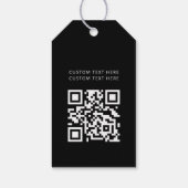 Beruflicher, moderner QR-Code Geschenkanhänger (Rückseite)