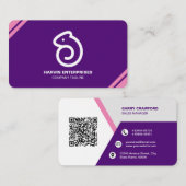 Beruflicher moderner QR-Code kundenspezifisch Pers Visitenkarte (Vorne/Hinten)