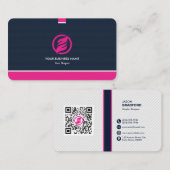 Beruflicher moderner QR-Code kundenspezifisch Pers Visitenkarte (Vorne/Hinten)