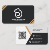 Beruflicher moderner QR-Code kundenspezifisch Pers Visitenkarte (Vorne/Hinten)