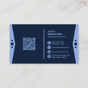 Beruflicher moderner QR-Code kundenspezifisch Pers Visitenkarte