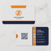 Beruflicher moderner QR-Code kundenspezifisch Pers Visitenkarte (Vorne/Hinten)