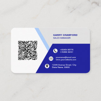 Beruflicher moderner QR-Code kundenspezifisch Pers Visitenkarte