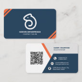 Beruflicher moderner QR-Code kundenspezifisch Pers Visitenkarte (Vorne/Hinten)