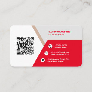 Beruflicher moderner QR-Code kundenspezifisch Pers Visitenkarte
