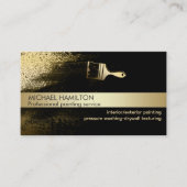 Beruflicher moderner QR-Code-Lackservice Gold Visitenkarte (Vorderseite)