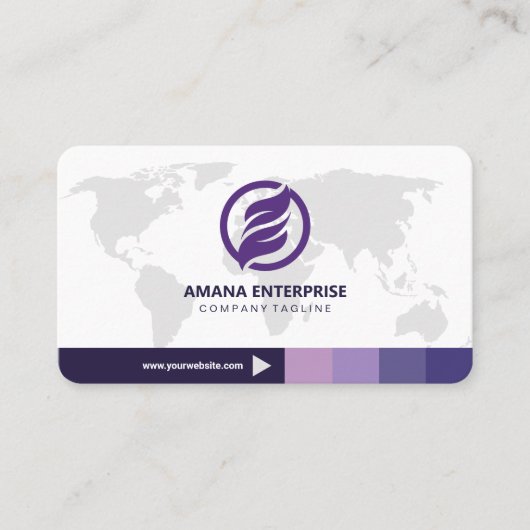 Beruflicher, moderner QR-Code Personalisiert Visitenkarte (Vorderseite)