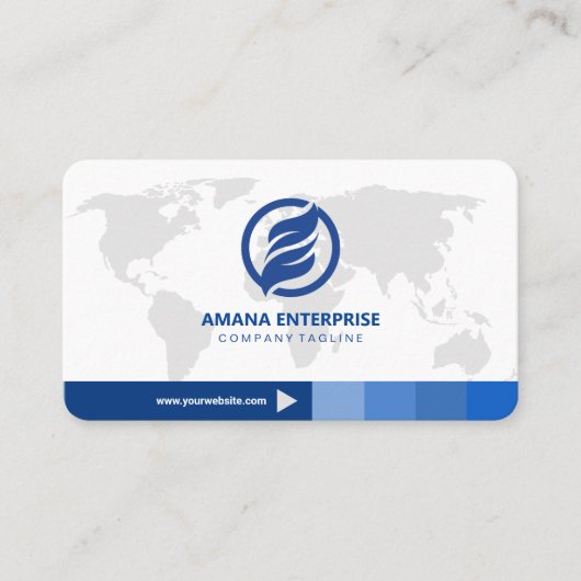 Beruflicher, moderner QR-Code Personalisiert Visitenkarte (Vorderseite)