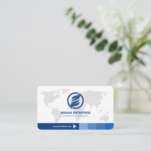 Beruflicher, moderner QR-Code Personalisiert Visitenkarte (Stehend Vorderseite)