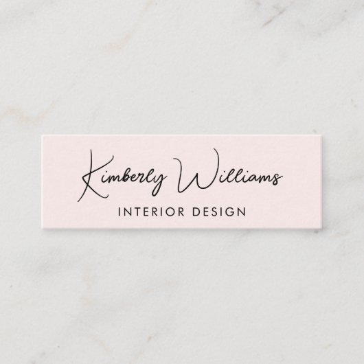 Beruflicher, moderner QR-Code Rosa Mini Visitenkarte (Vorderseite)