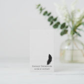 Beruflicher moderner QR-Code Vertikaler Notar Visitenkarte (Stehend Vorderseite)