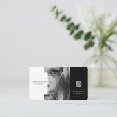 Beruflicher, moderner QR-Code Visitenkarte (Stehend Vorderseite)