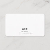 Beruflicher, moderner QR-Code Visitenkarte (Rückseite)