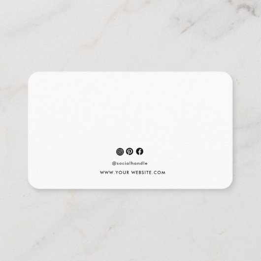 Beruflicher, moderner QR-Code Visitenkarte (Rückseite)