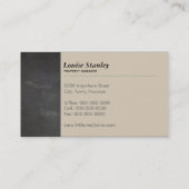 BERUFLICHER, moderner, rustikaler Chalkboard-Look Visitenkarte (Rückseite)