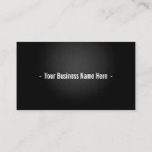 Beruflicher, moderner schwarzer Silber-Metallic-QR Visitenkarte (Rückseite)