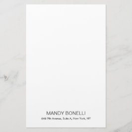 Beruflicher, moderner Stil minimalistisch Briefpapier
