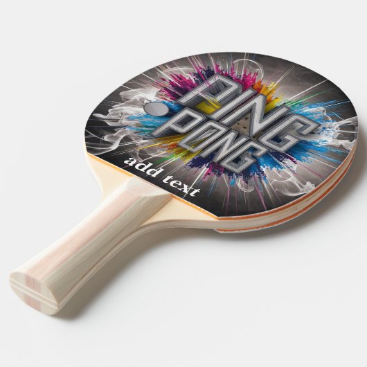 beruflicher, moderner Text Tischtennis Schläger (Vorderseite)