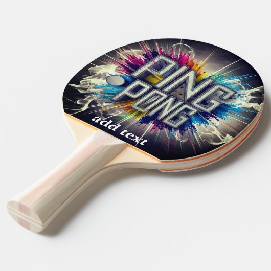 beruflicher, moderner Text Tischtennis Schläger (Vorderseite)