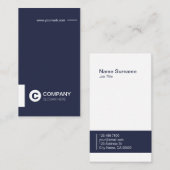 Beruflicher moderner Typo-vertikale Visitenkarte (Vorne/Hinten)