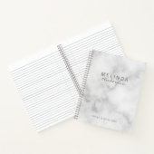 Beruflicher, moderner weißer Marmor Notizblock (Innenseite)