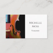 Beruflicher Musiker Elegant Violin Musical Visitenkarte (Vorderseite)