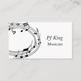 Beruflicher Musiker Visitenkarte