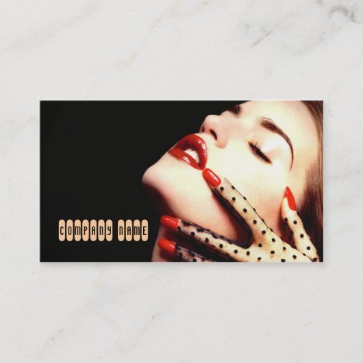 Beruflicher Nageldesigner / Stylist / Künstlerkart Visitenkarte (Vorderseite)