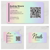 Beruflicher Nageltechniker Visitenkarte