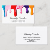 Beruflicher Nail Artist Techniker Flüssigkeiten Tr Visitenkarte (Vorne/Hinten)