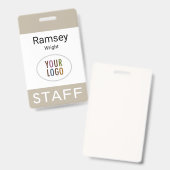 Beruflicher Name Abzeichen Clip Reel Lanyard Ausweis (Vorder- & Rückseite)