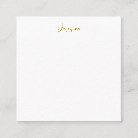 Beruflicher Name der Goldfarbenkalligraphie Begleitkarte (Vorderseite)