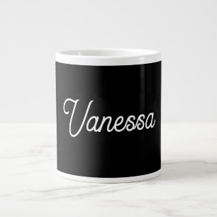 Beruflicher Name der Handschrift in schwarz Jumbo-Tasse