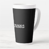 Beruflicher Name der Handschrift in schwarz Milchtasse (Rechte Ecke)
