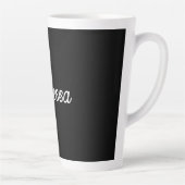 Beruflicher Name der Handschrift in schwarz Milchtasse (Rechts)
