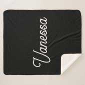 Beruflicher Name der Handschrift in schwarz Sherpadecke (Vorderseite (Horizontal))