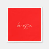 Beruflicher Name der Handschrift Serviette (Vorderseite)