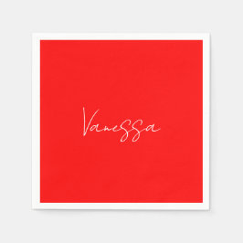 Beruflicher Name der Handschrift Serviette