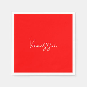 Beruflicher Name der Handschrift Serviette