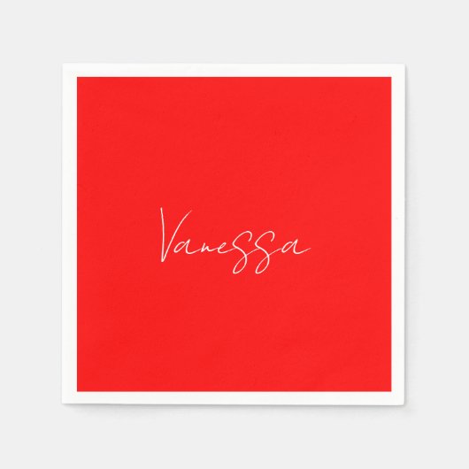 Beruflicher Name der Handschrift Serviette (Vorderseite)