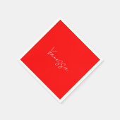 Beruflicher Name der Handschrift Serviette (Ecke)