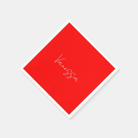 Beruflicher Name der Handschrift Serviette (Ecke)