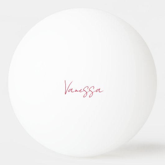 Beruflicher Name der Handschrift Tischtennisball (Vorderseite)