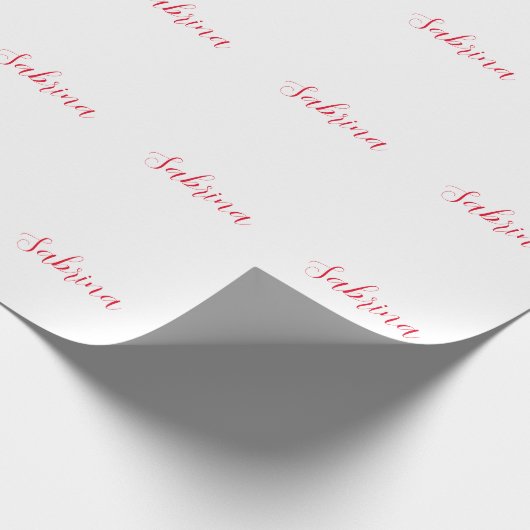 Beruflicher Name der klassischen Handschrift Geschenkpapier (Ecke)