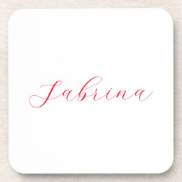 Beruflicher Name der klassischen Handschrift Getränkeuntersetzer